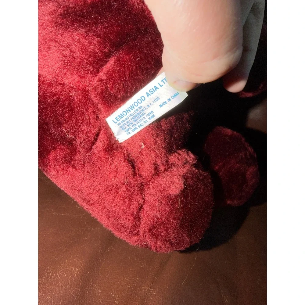 Vintage Circus Hotel‎ Casino Plush Dog Stuffed Animal Red Cream Tagged 1998